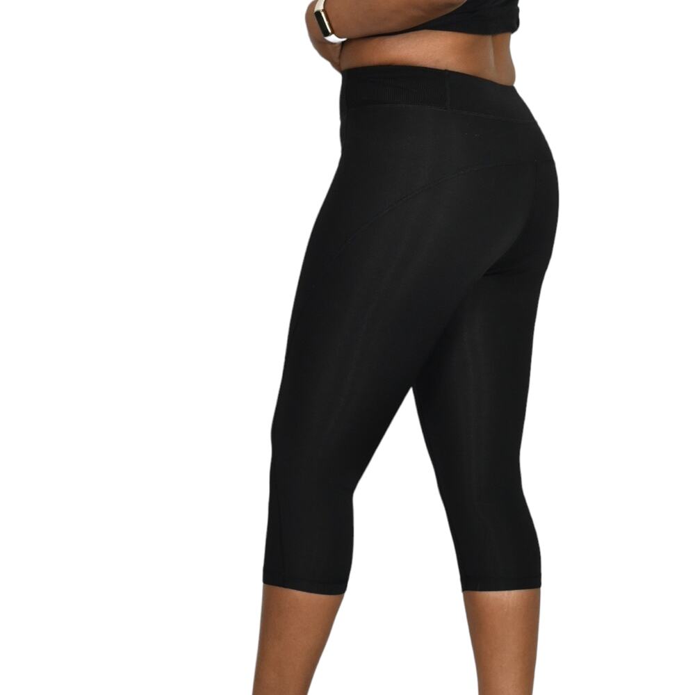 Ivy Park Leggings Black Beyonce High Waist Sculpted Capri Activewear Logo Small - Picture 11 of 13